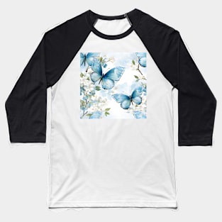 Butterflies Watercolor 18 - Spring Azure Baseball T-Shirt